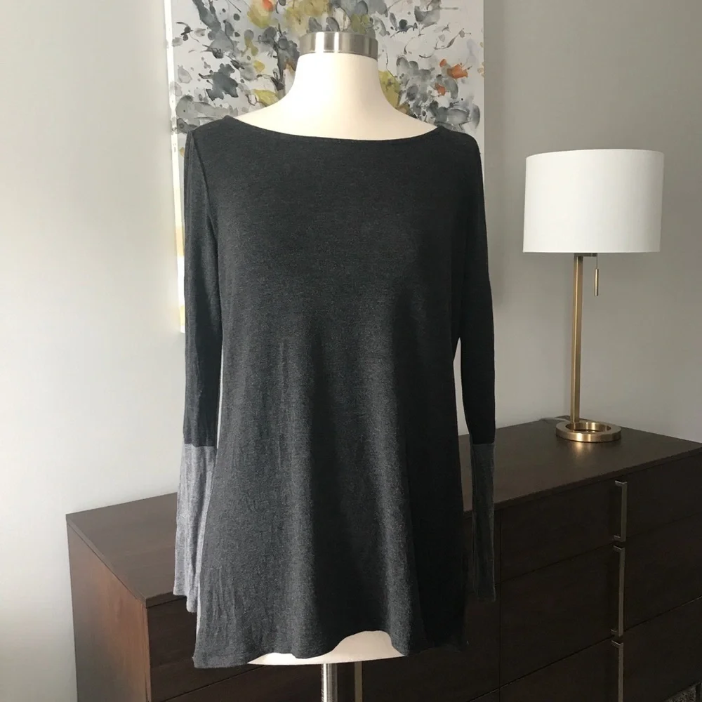 Heather by Bordeaux Gray Tunic Top - Picture 3 of 10